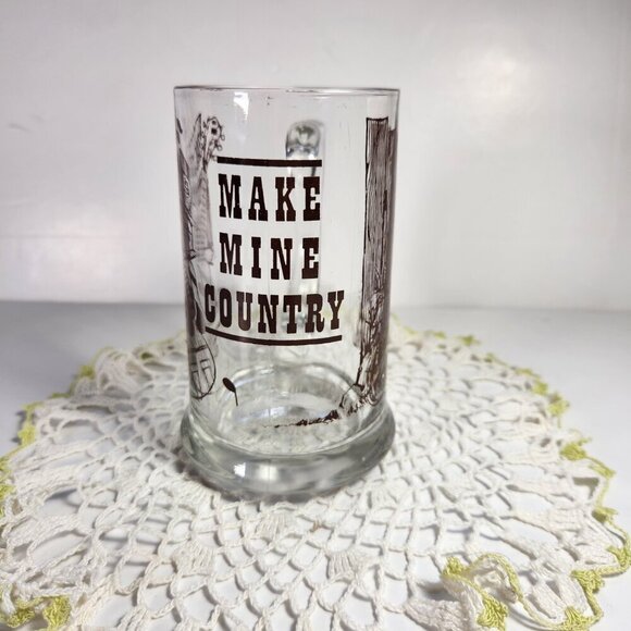 Country Music Coffee Mug Cup Guitar Bar Saloon 16 oz Dominion Glass - Picture 5 of 9